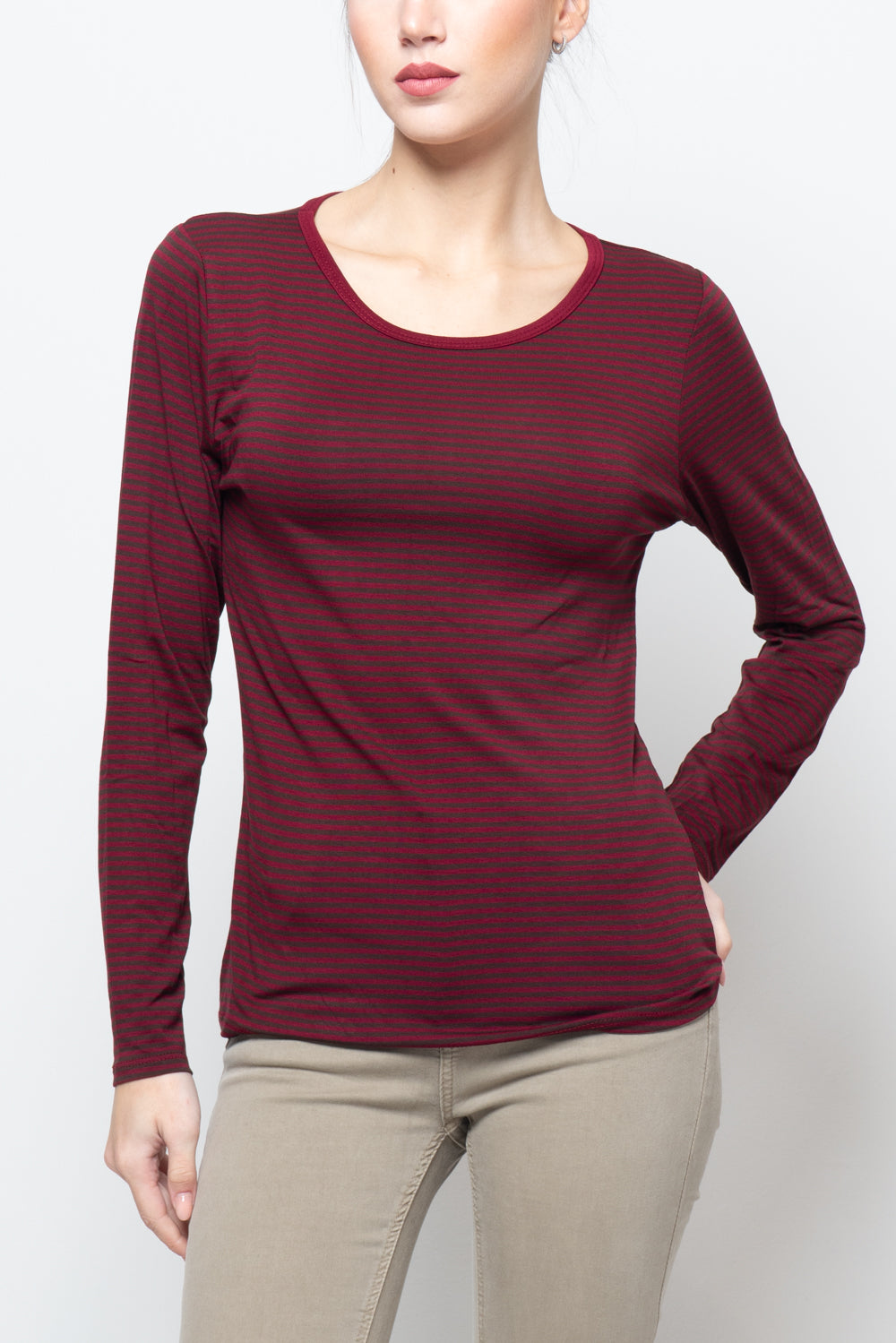 Maglia basica a righe