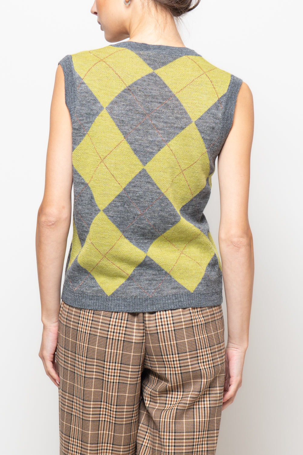 Gilet a rombi a corpetto