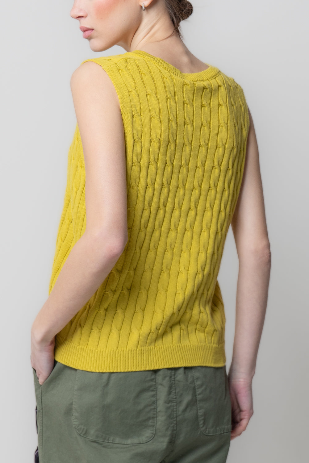 Gilet in Maglia a Trecce