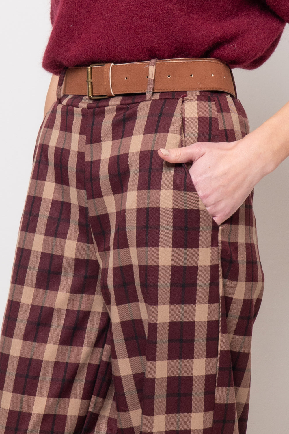 Pantalone baggy tartan