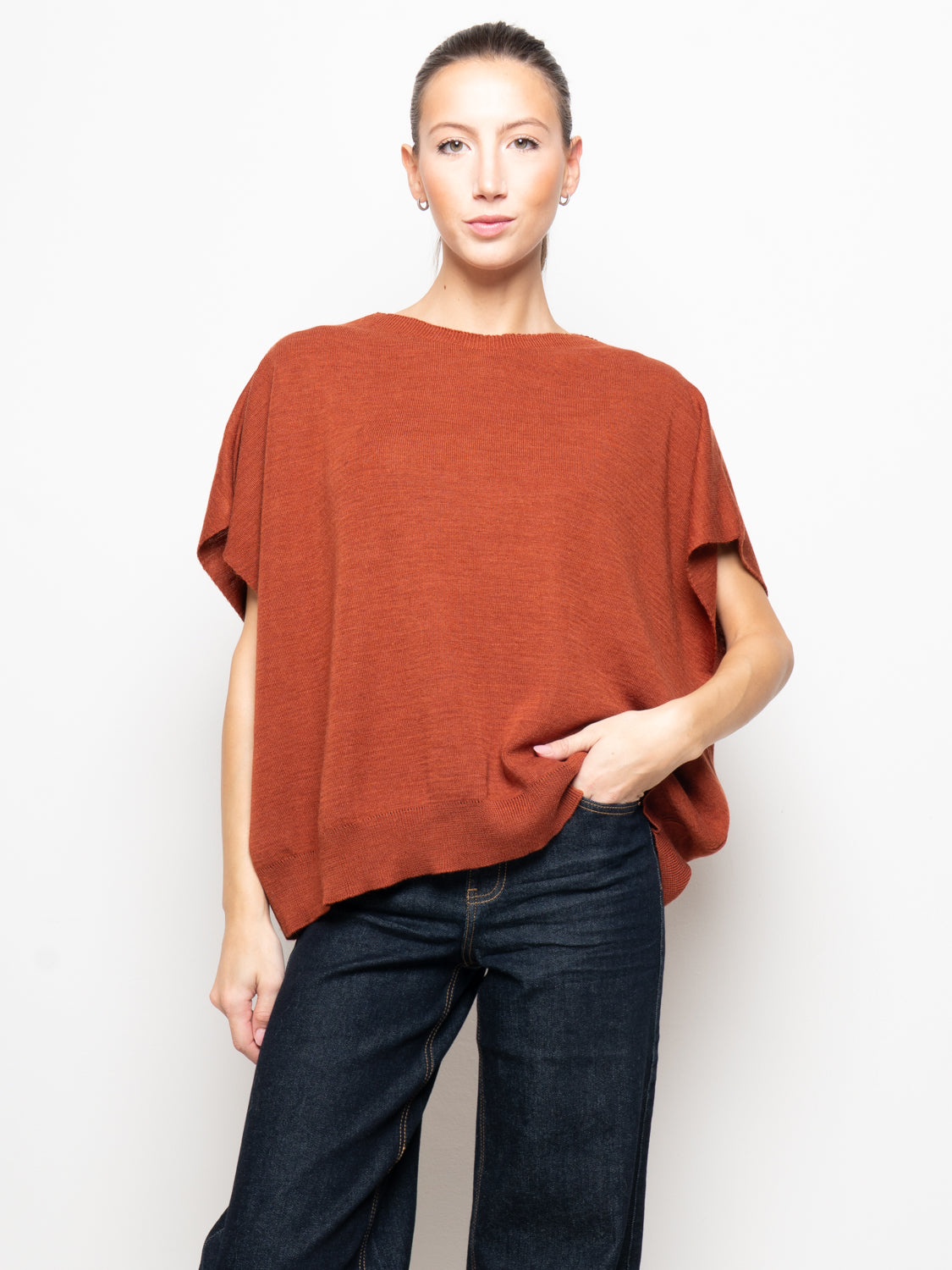 Gilet over misto lana