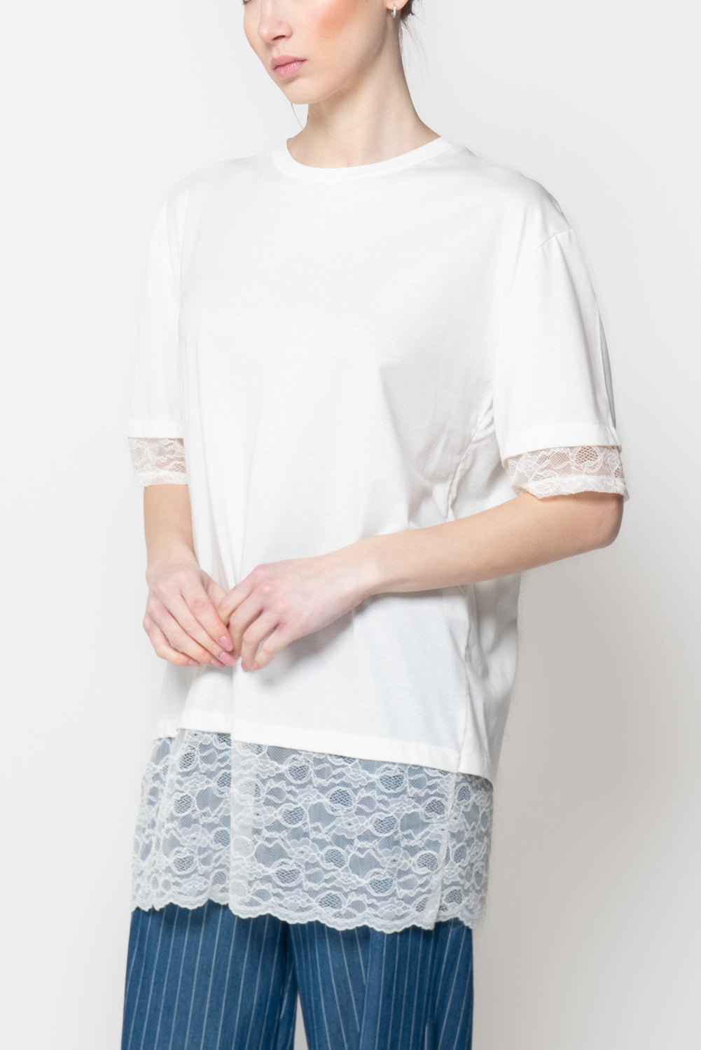 T- Shirt con Pizzo