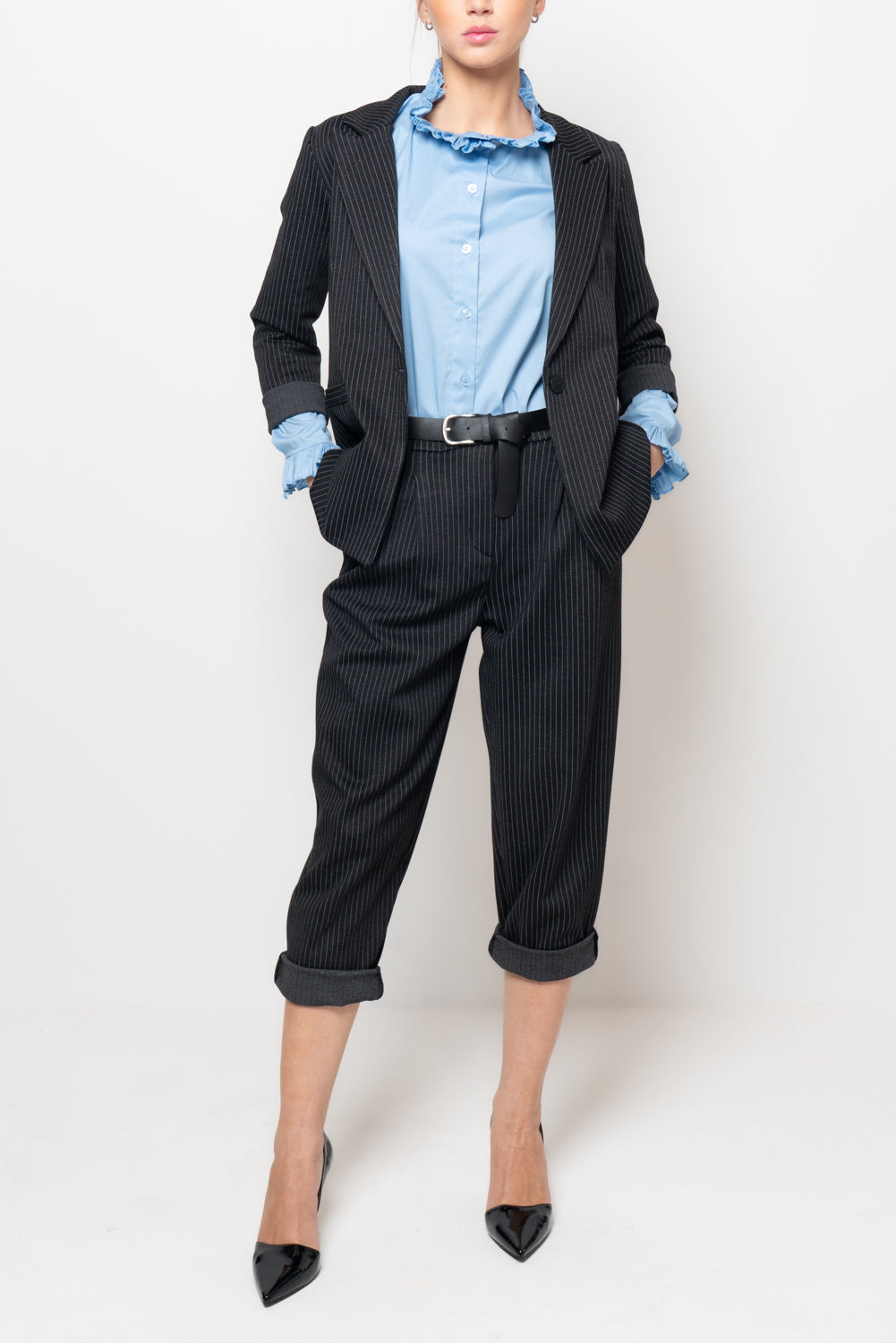 Giacca gessata in punto milano