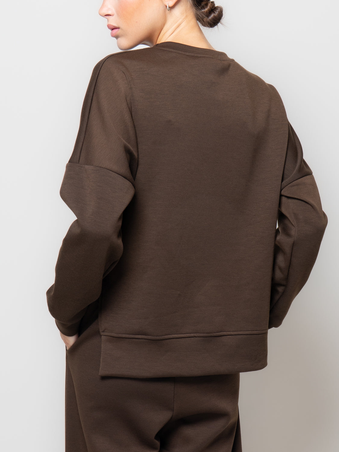 Felpa in neoprene con spacchi laterali