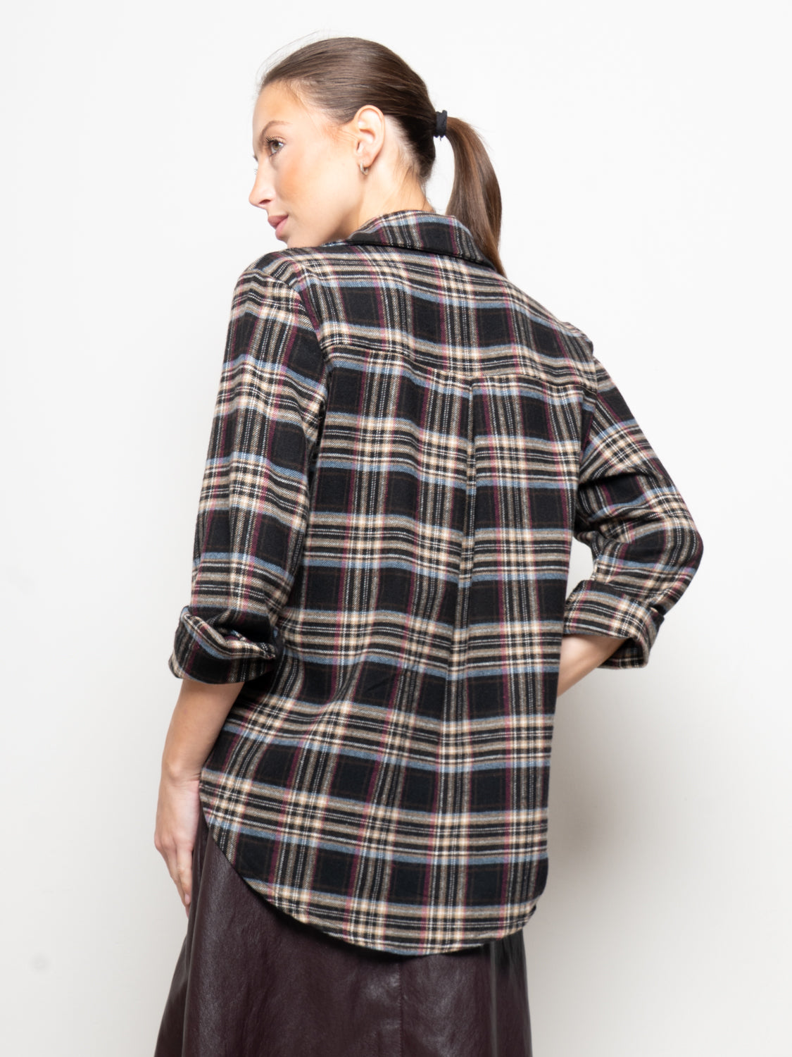 Camicia a quadri flanellata
