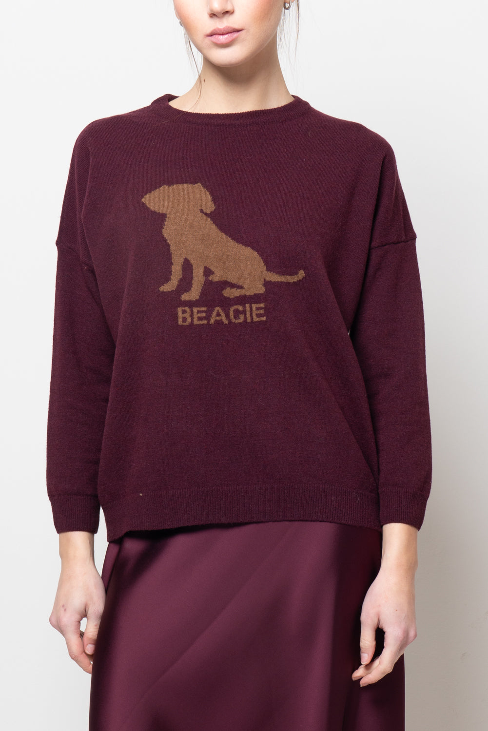 Maglia con disegno piazzato