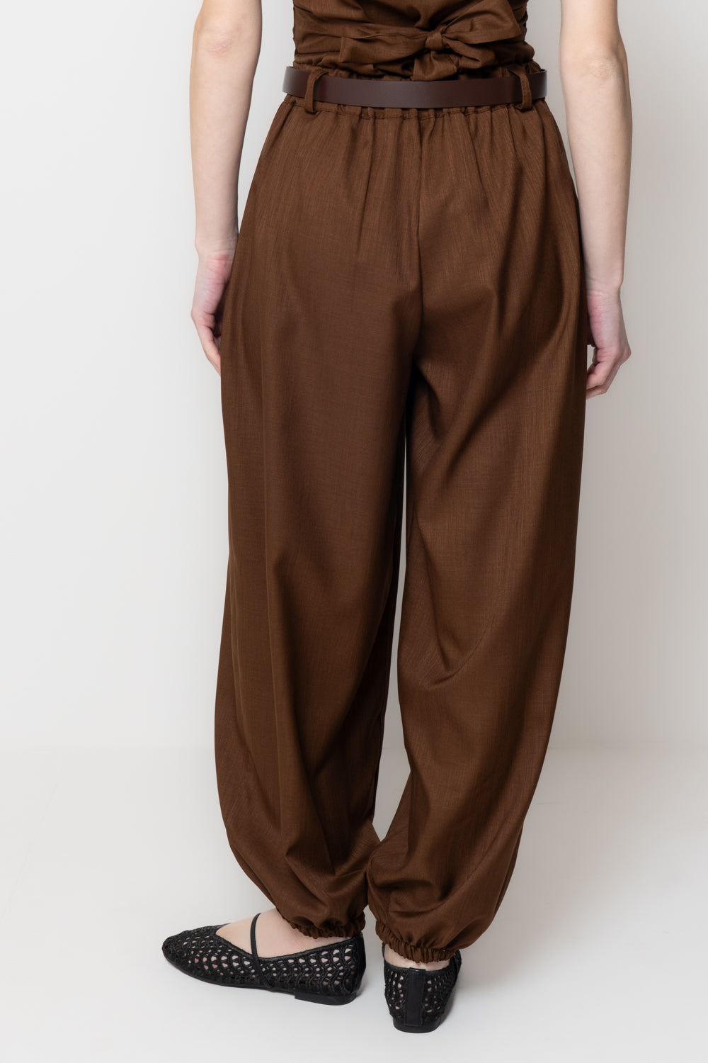 Pantalone modello harem con Cintura