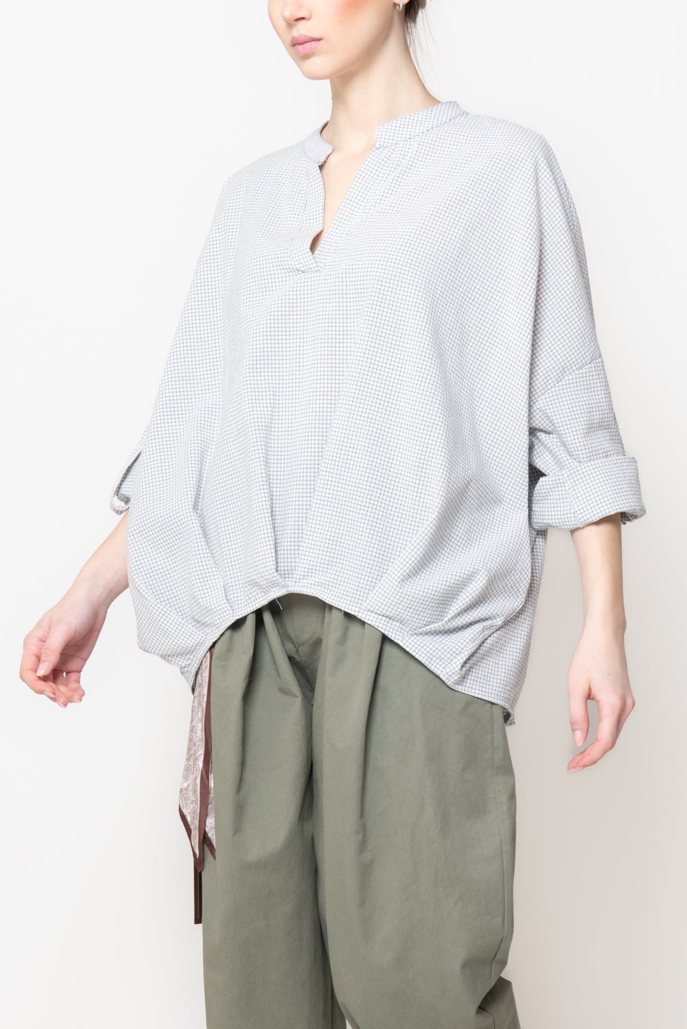 Camicia a Quadretti con Nodo