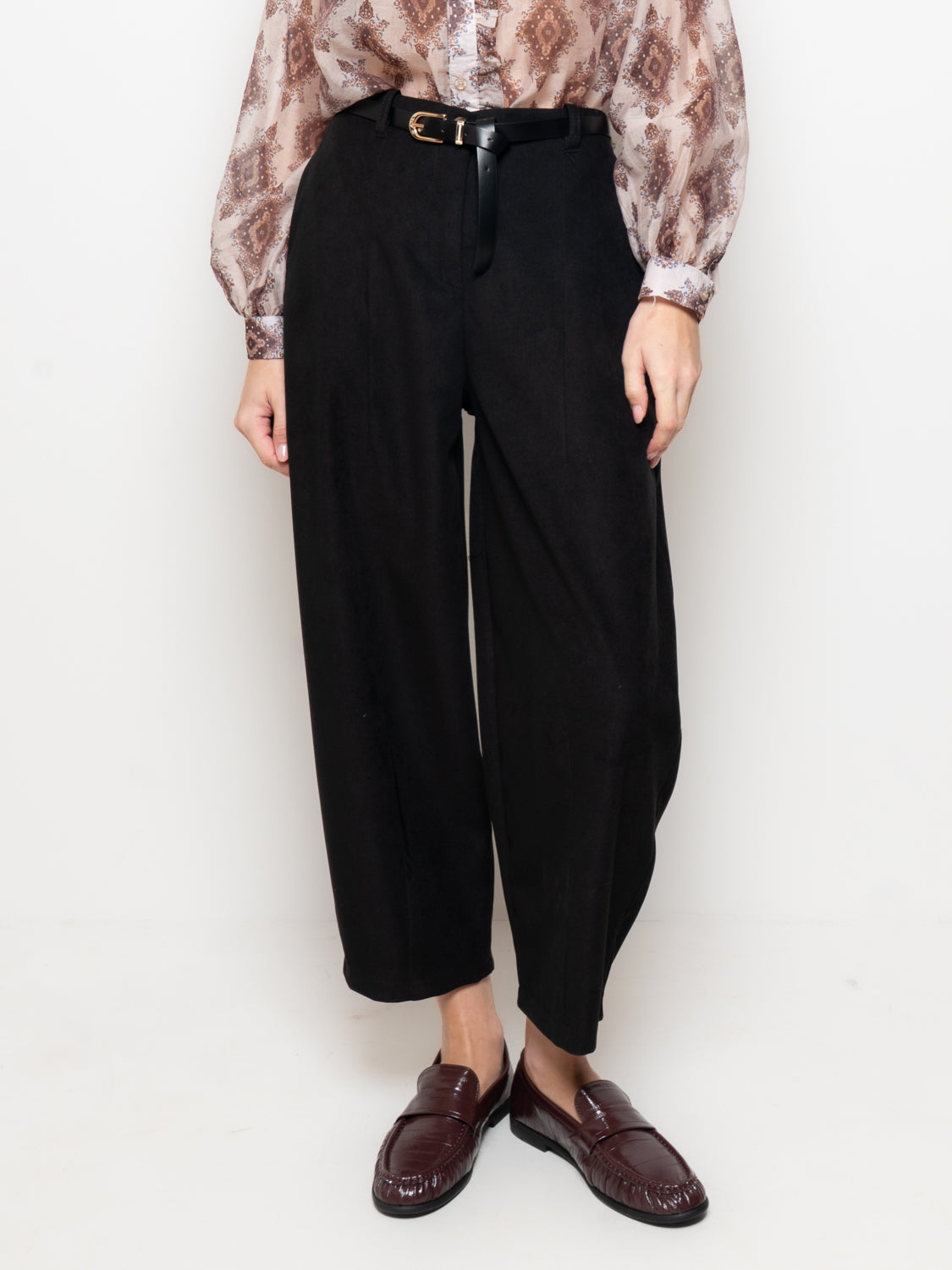 Pantalone affusolato in twill