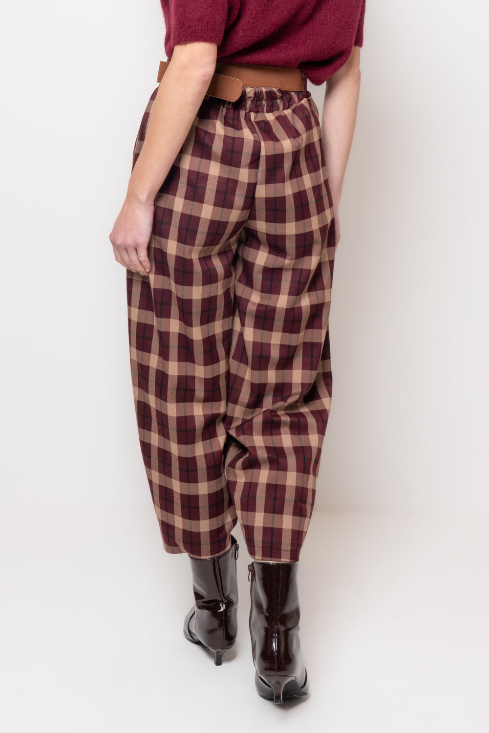 Pantalone baggy tartan