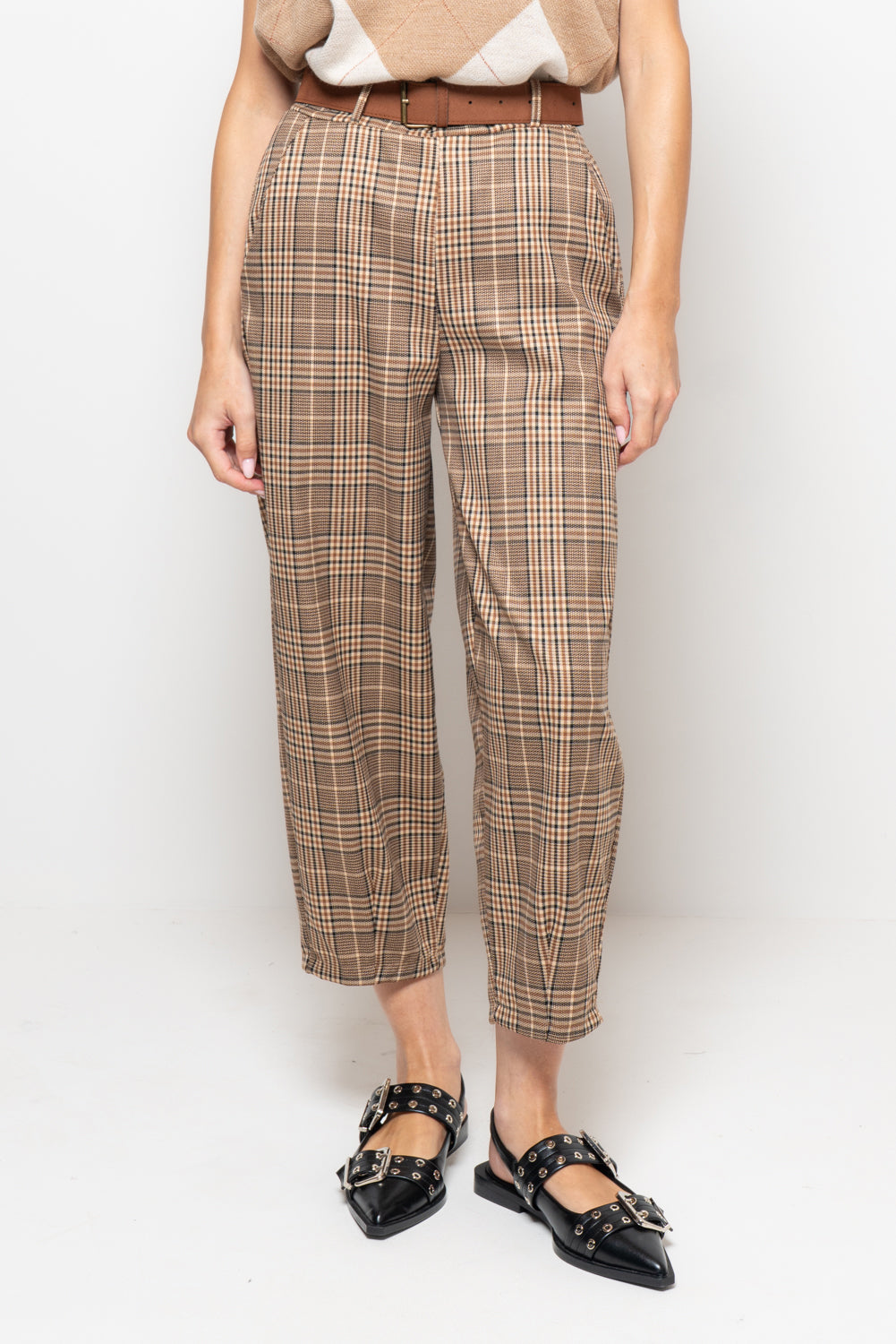 Pantalone baggy tartan