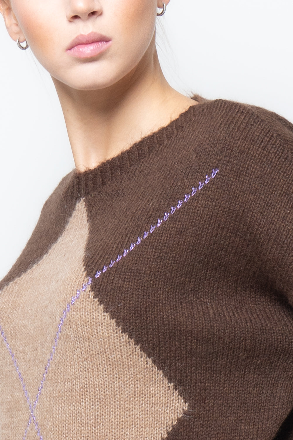 Maglia con motivo a rombo