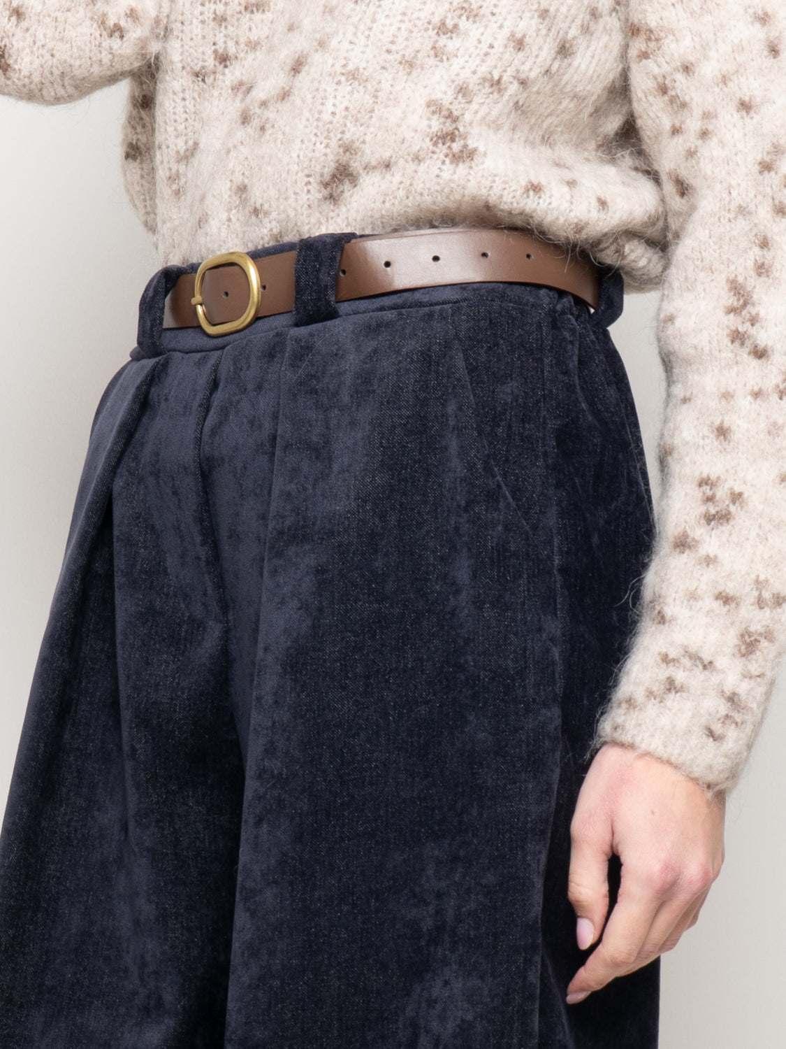 Pantalone ampio in ciniglia