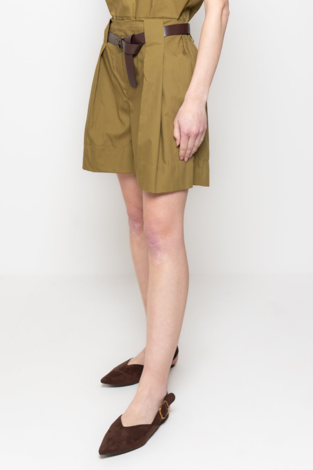 Shorts Svasati con Cintura Coordinata