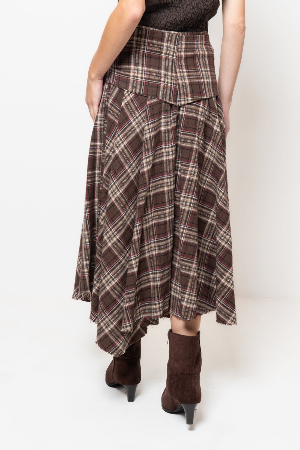 Gonna a quadri con fusciacca