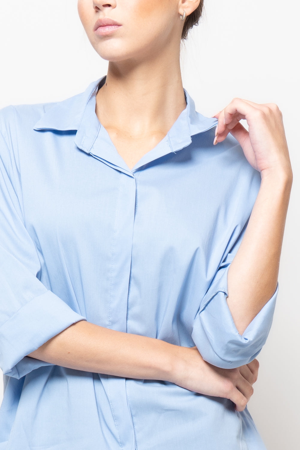 Camicia ampia in cotone