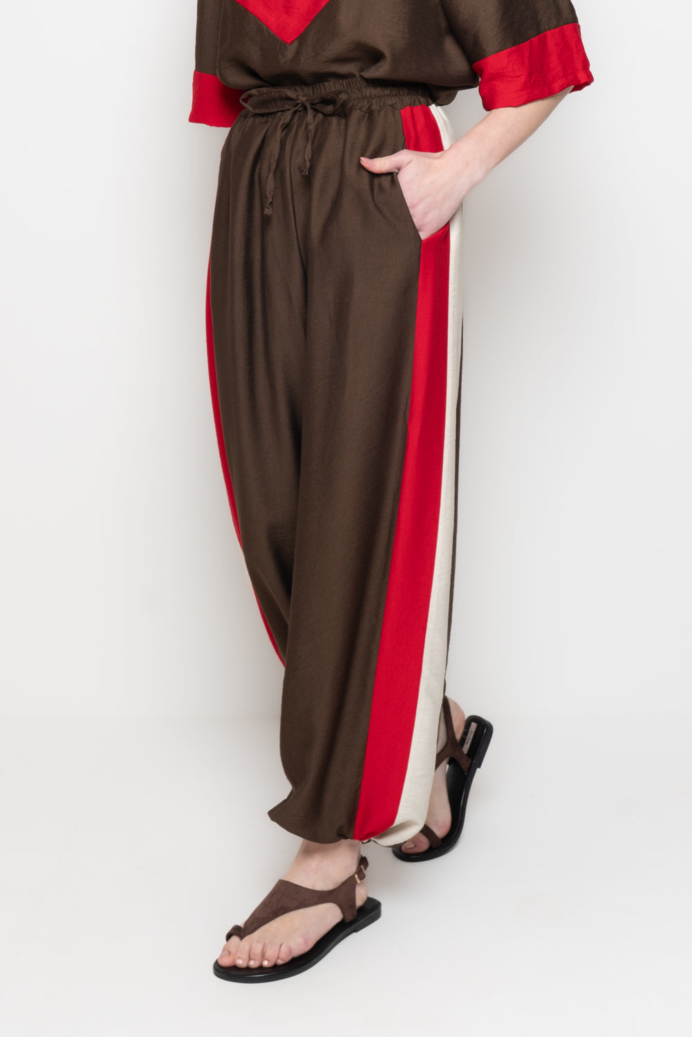 Pantalone Color Block