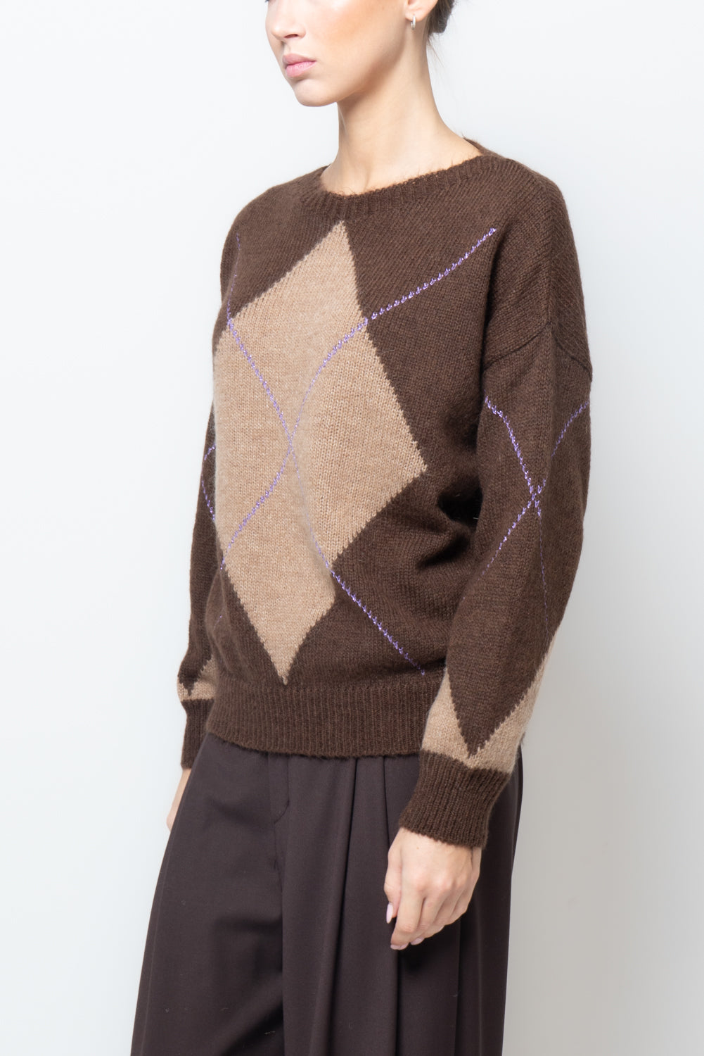 Maglia con motivo a rombo