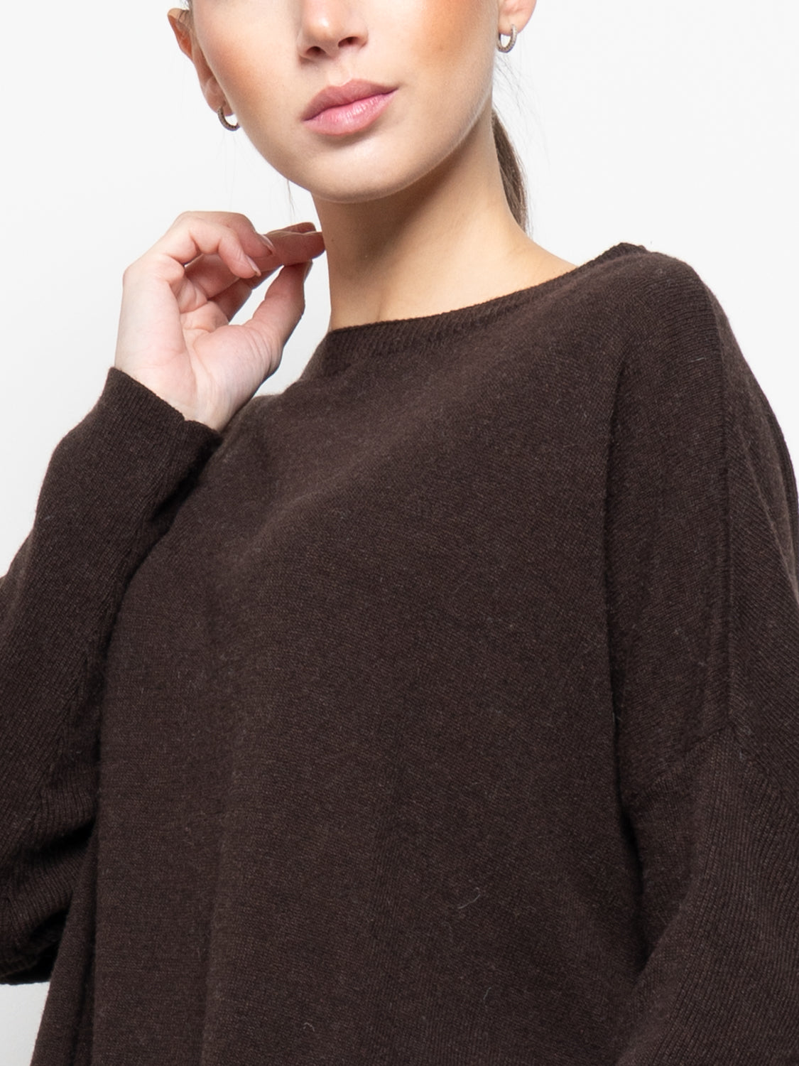 Maglia over in misto cashmere