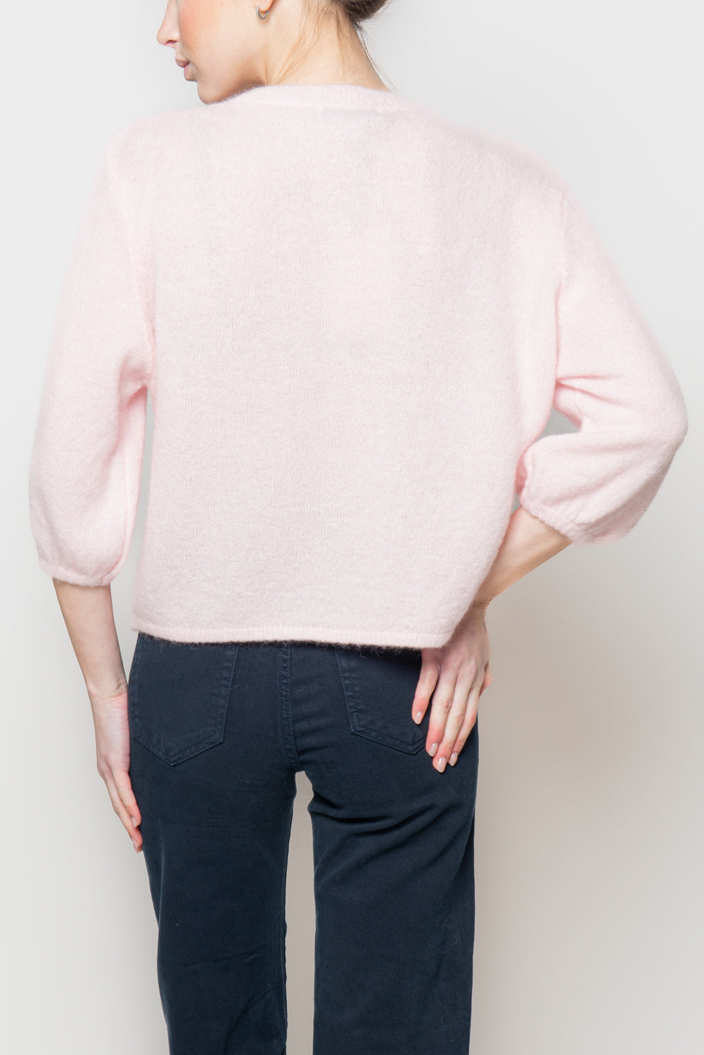 Cardigan con manica volume