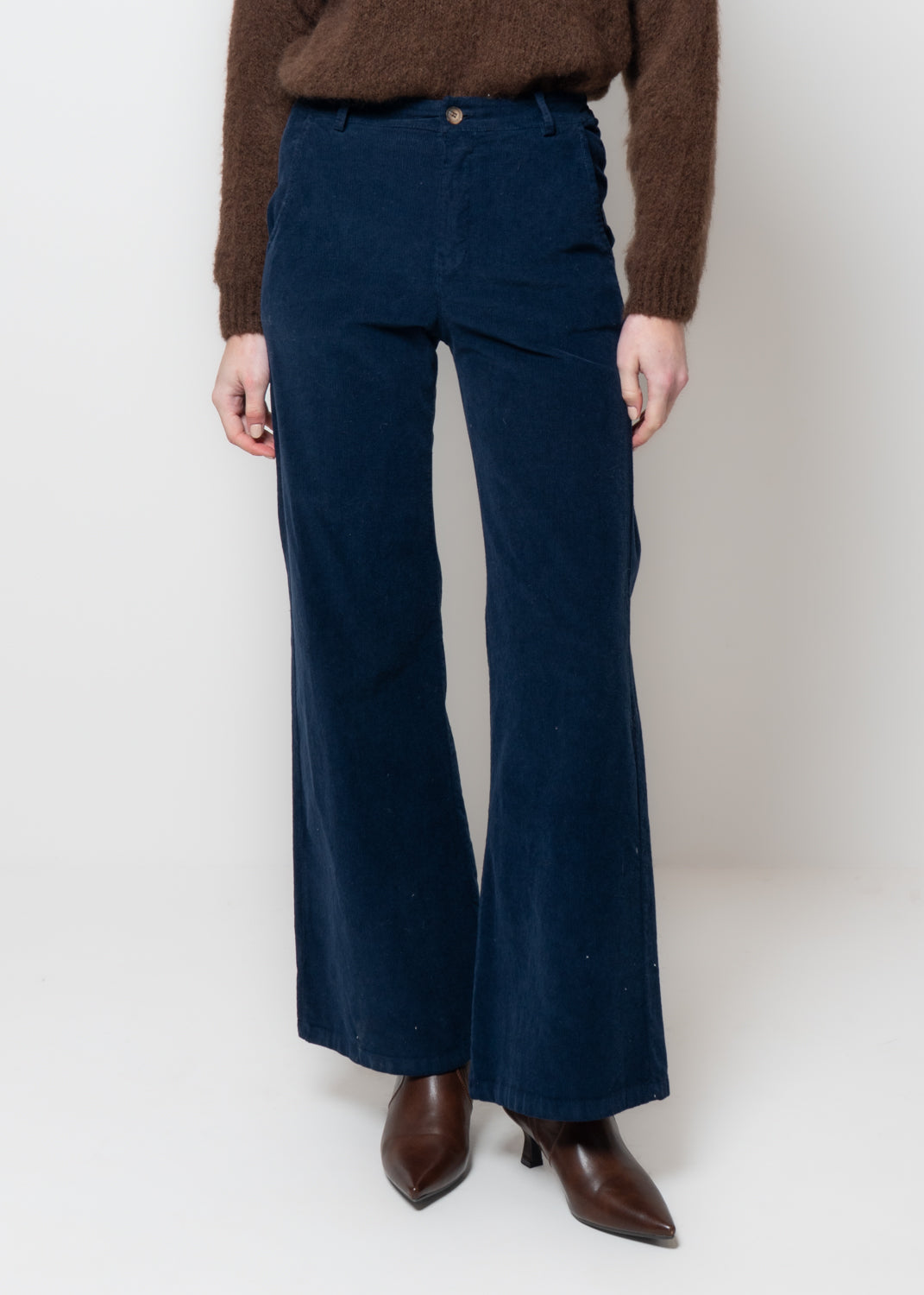 Pantaloni a palazzo in velluto