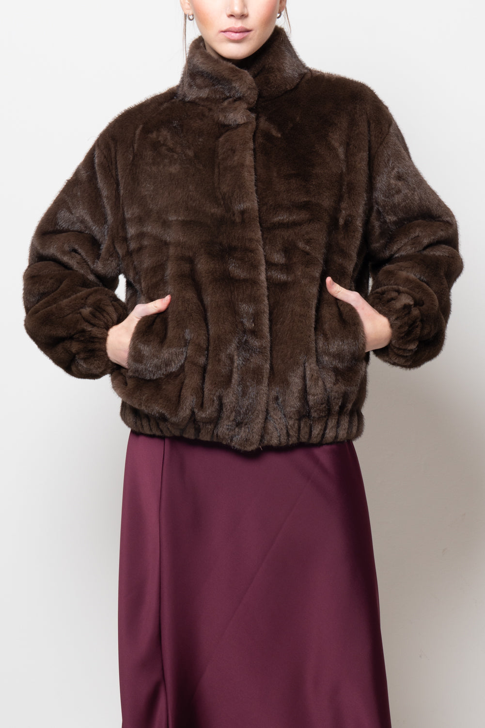 Bomber in ecopelliccia