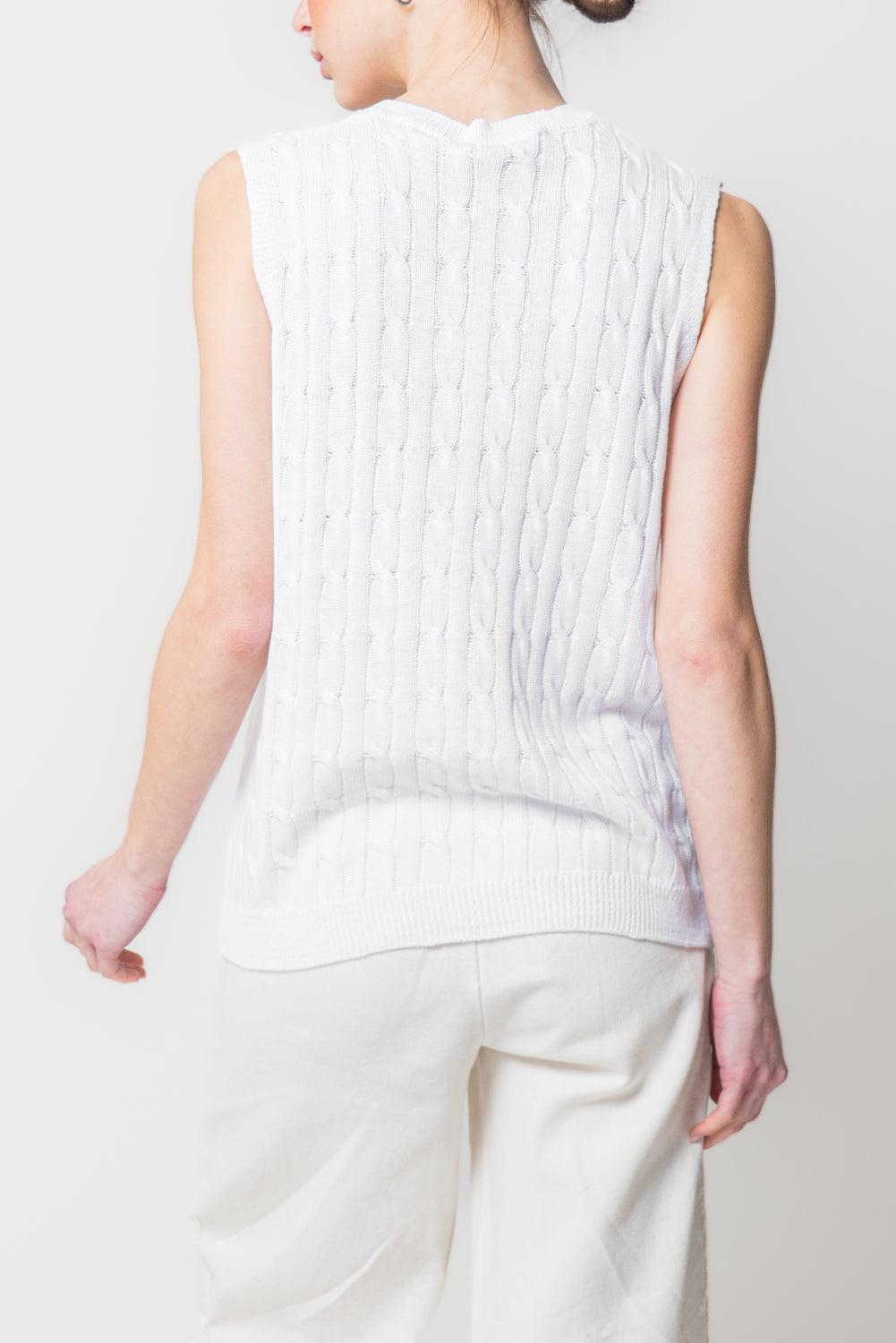 Gilet in Maglia a Trecce