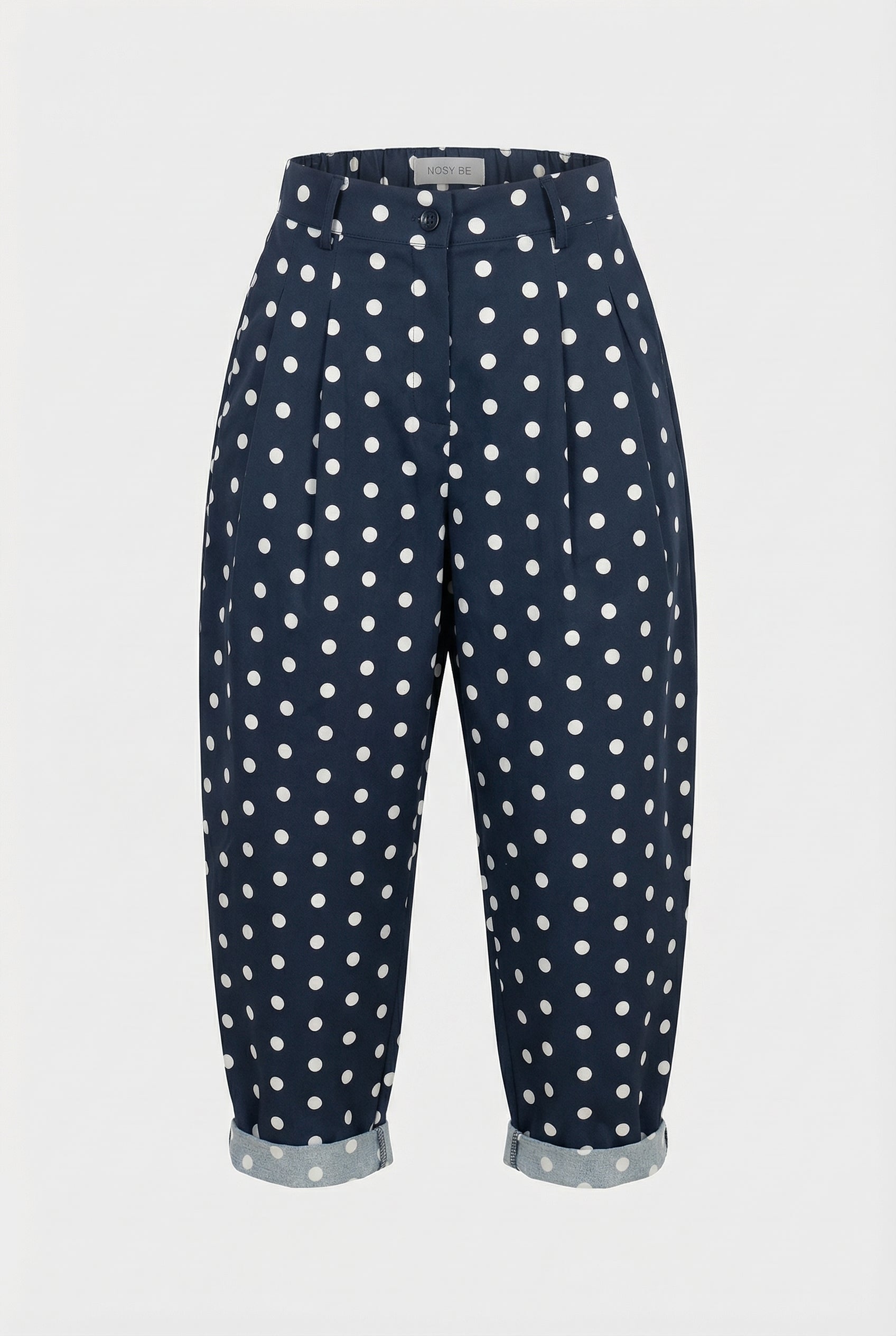 Pantaloni baggy con Stampa a Pois