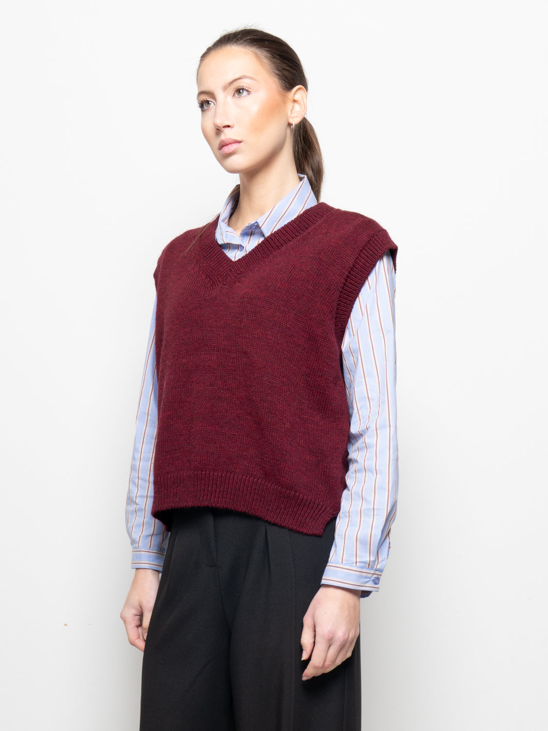 Gilet con scollo a V