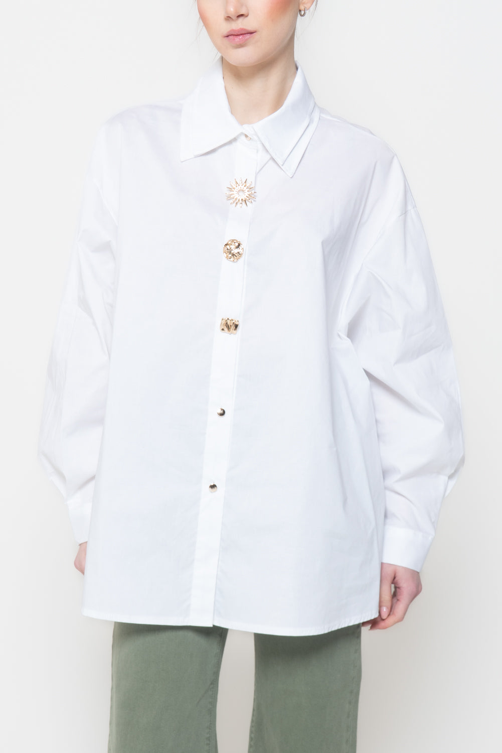 Camicia bottoni gioiello