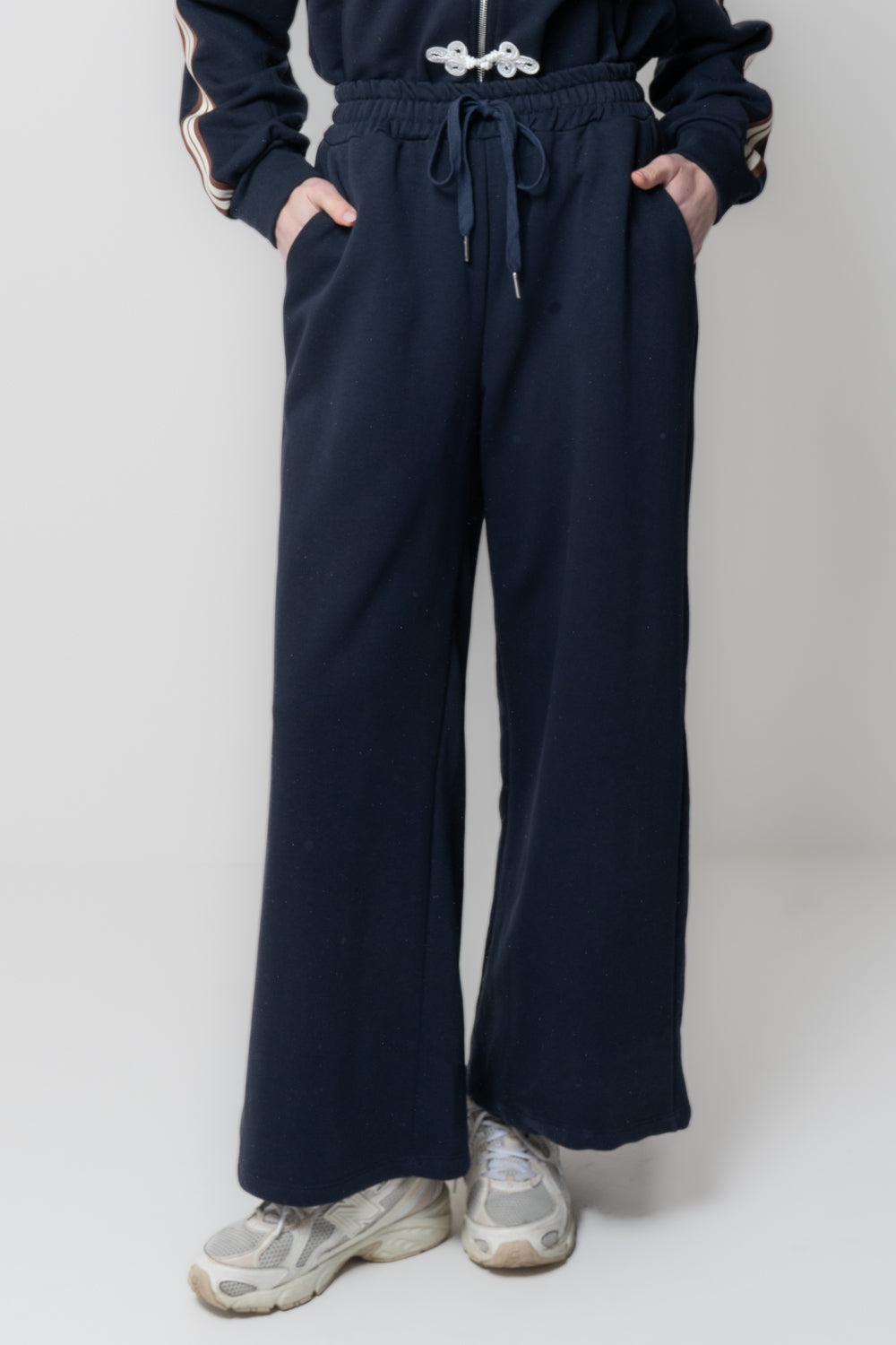 Pantaloni a palazzo in felpa