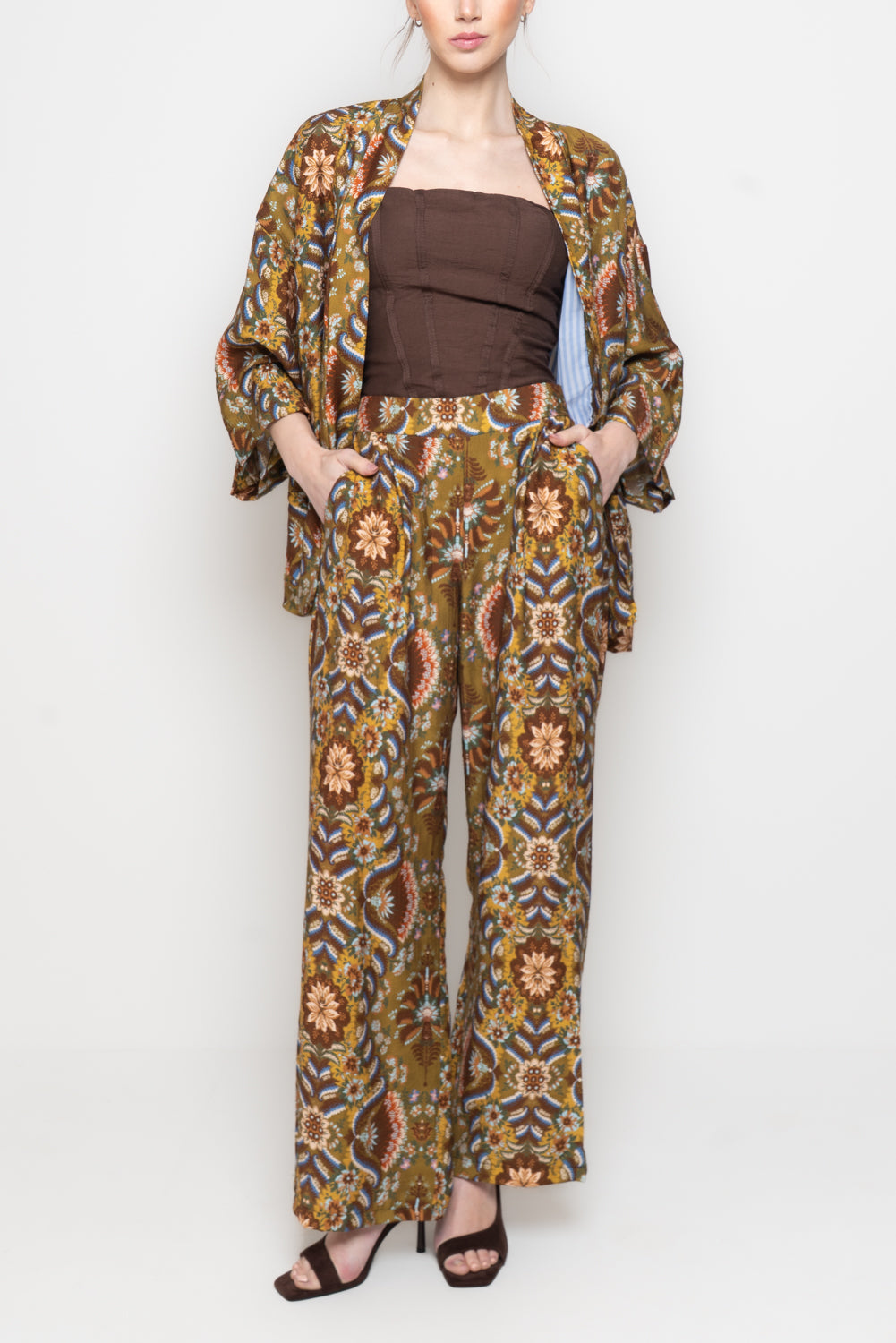 Pantaloni palazzo fantasia