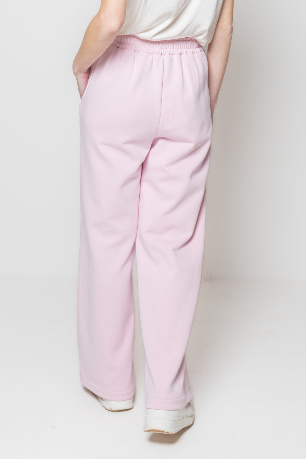 Pantaloni palazzo in felpa