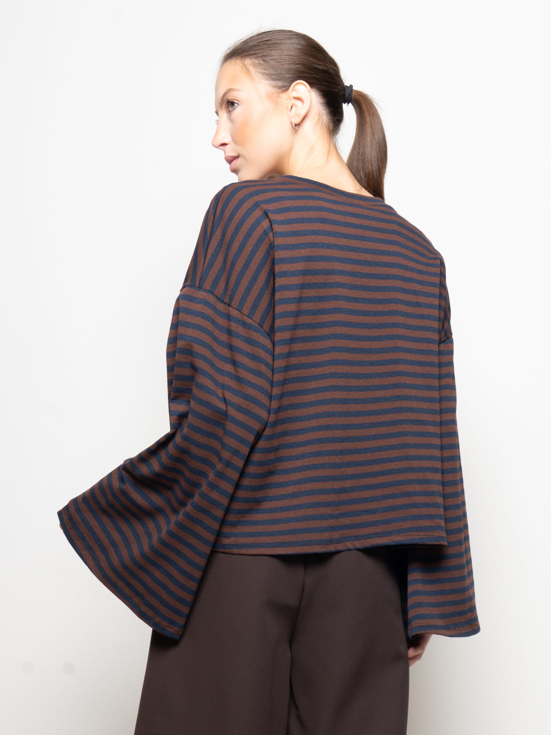 Maglia oversize righe