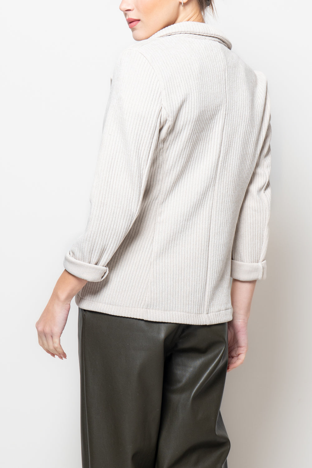 Giacca sfiancata in velluto