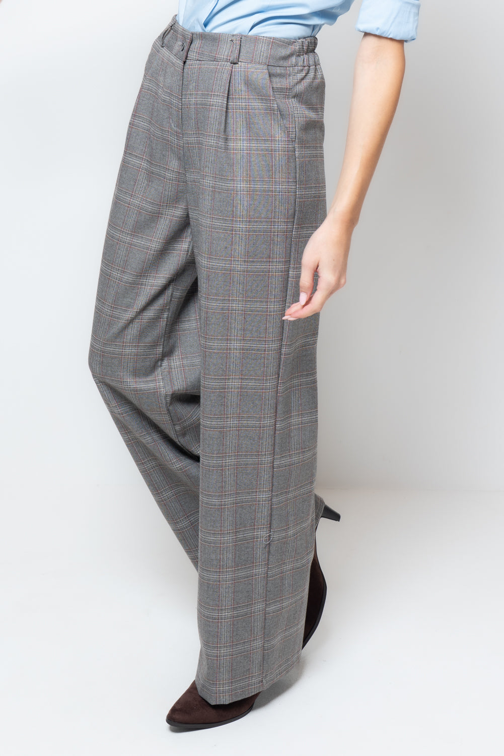 Pantalone palazzo a quadri