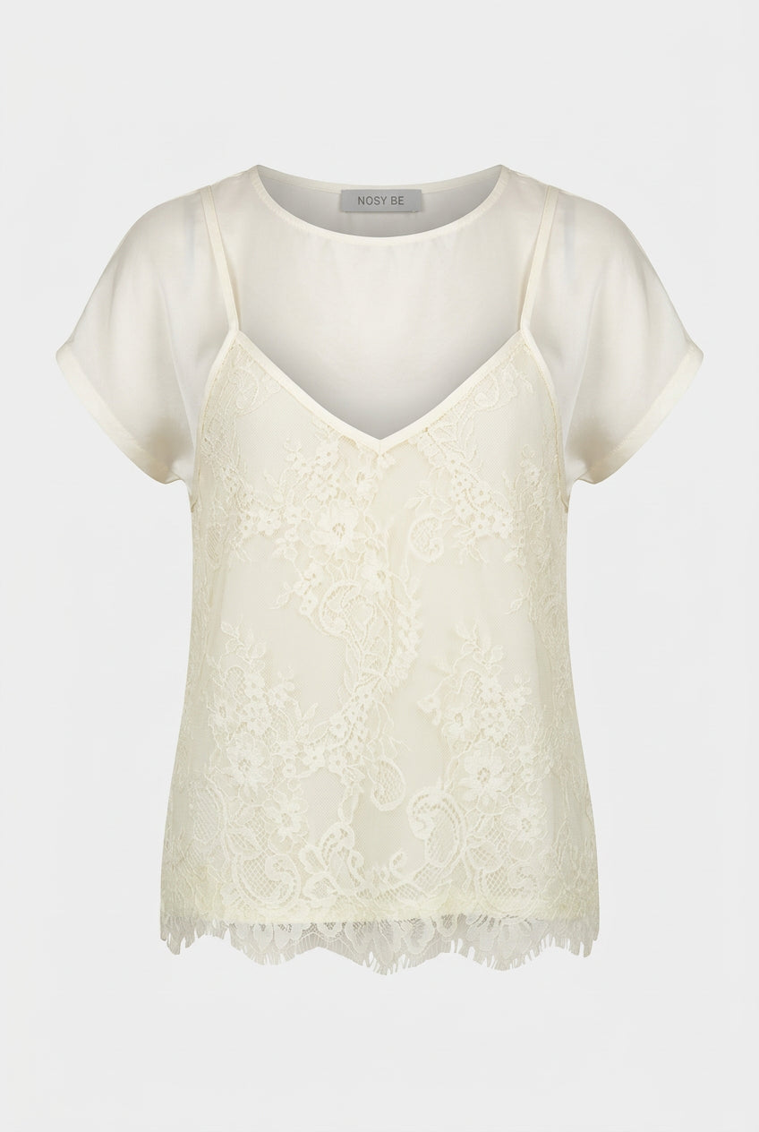 Top Combinato con Pizzo