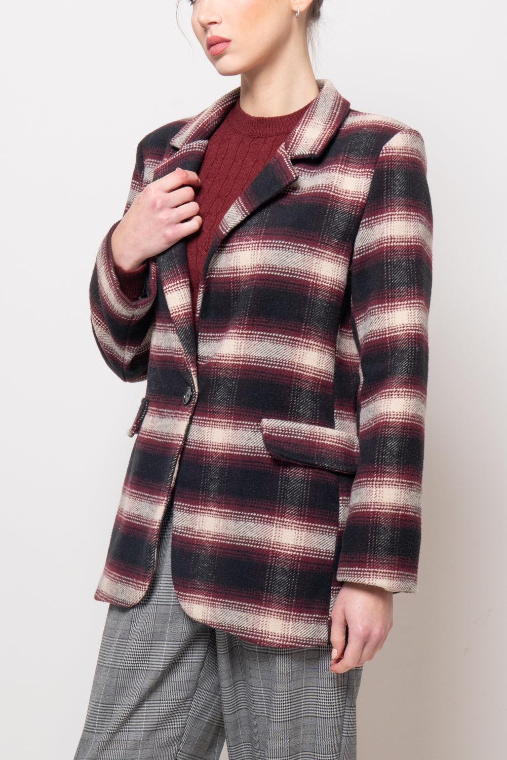 Giacca tartan a completo