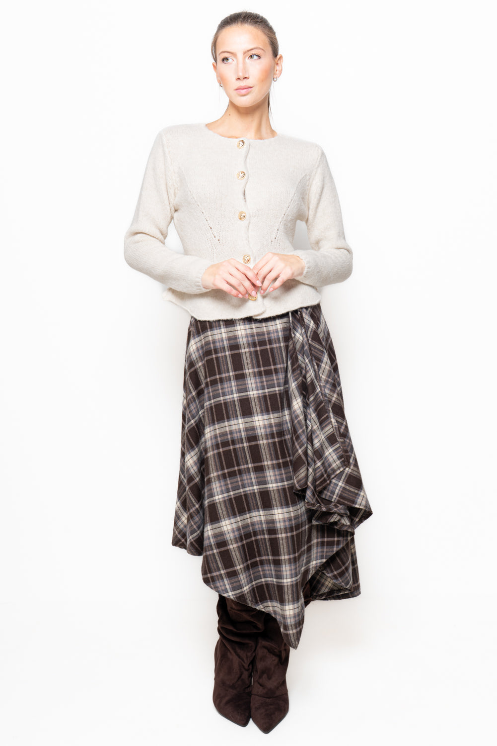 Cardigan sfiancato