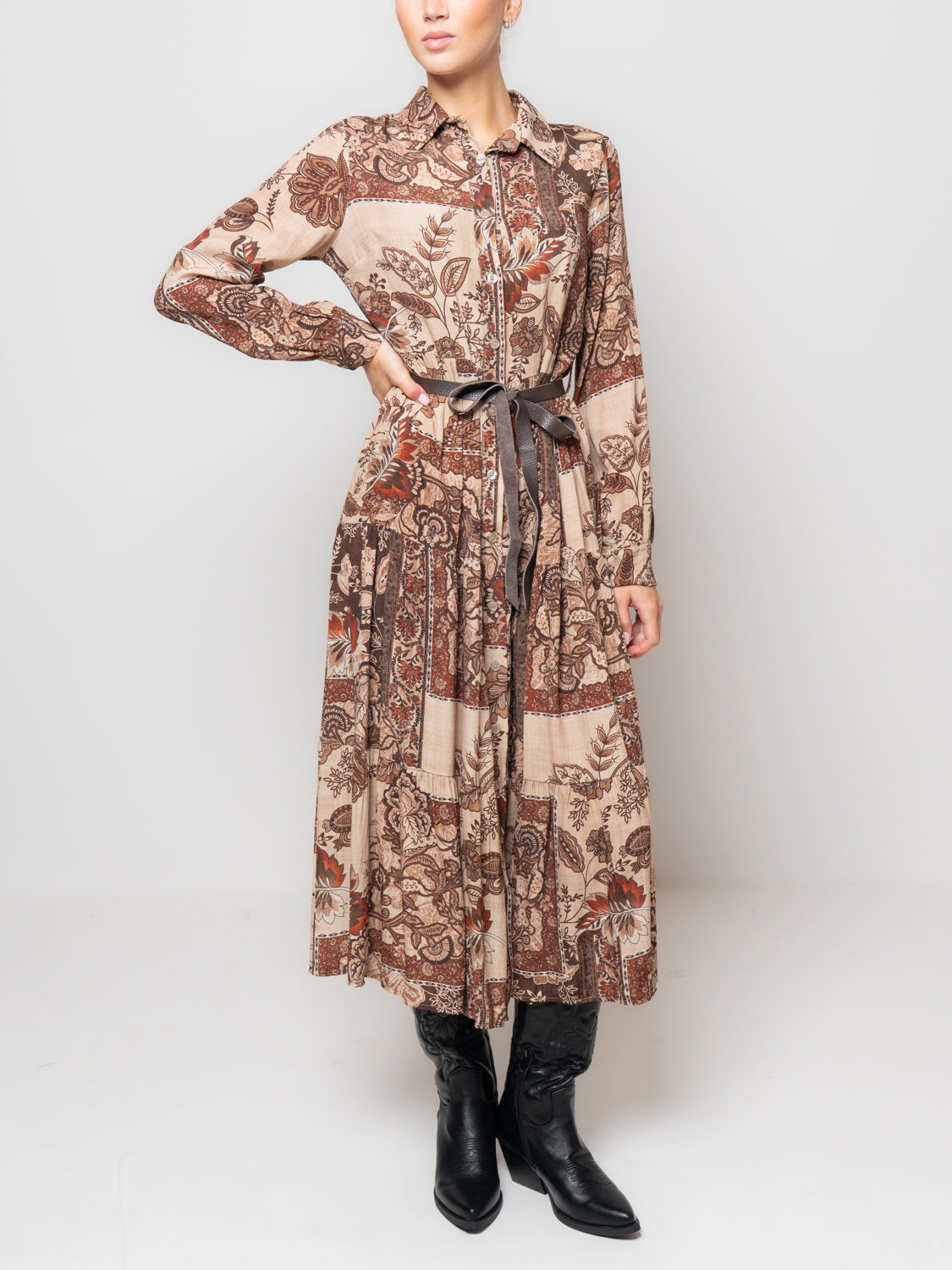 Chemisier fantasia ruggine