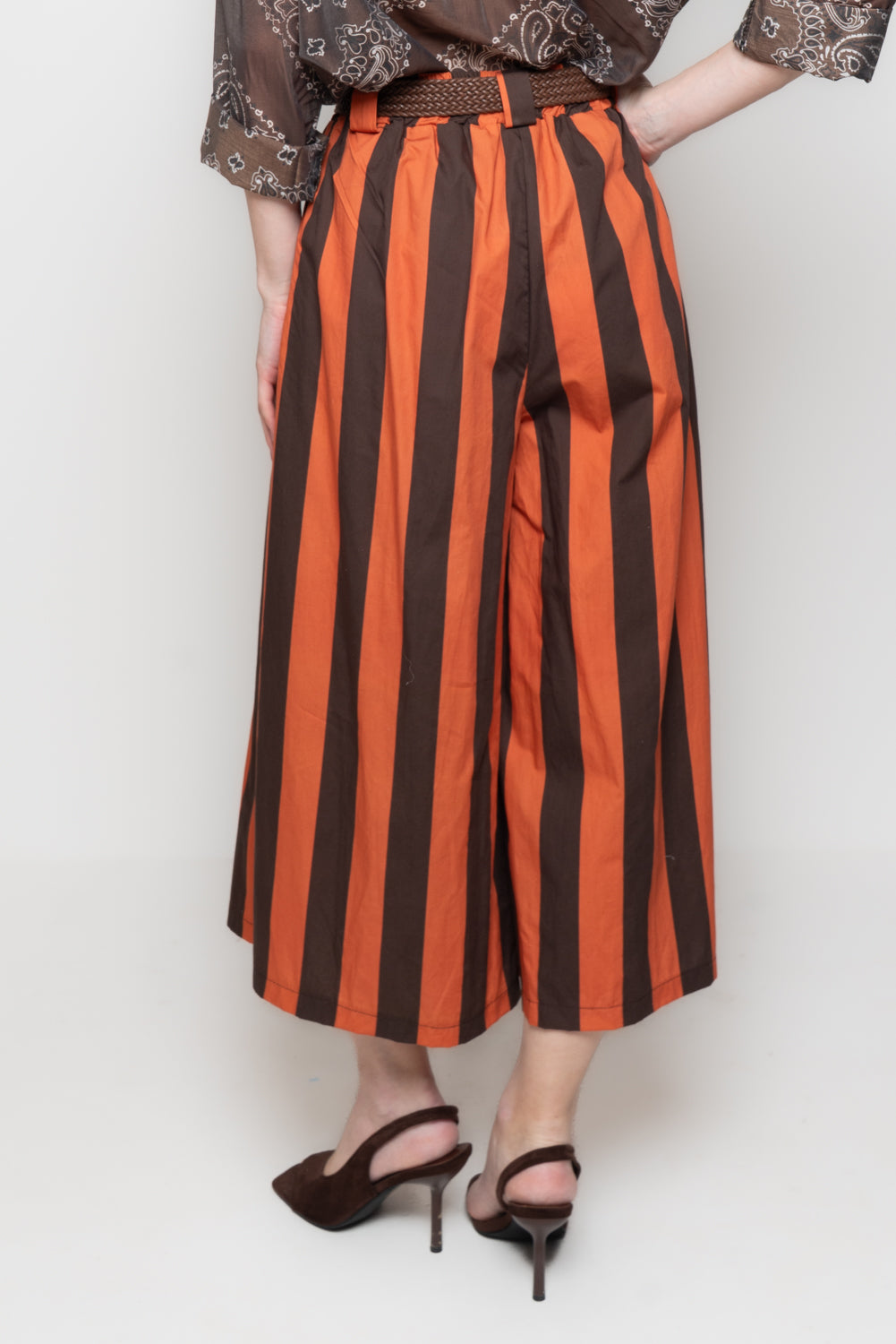 Gonna Pantalone a Righe Verticali