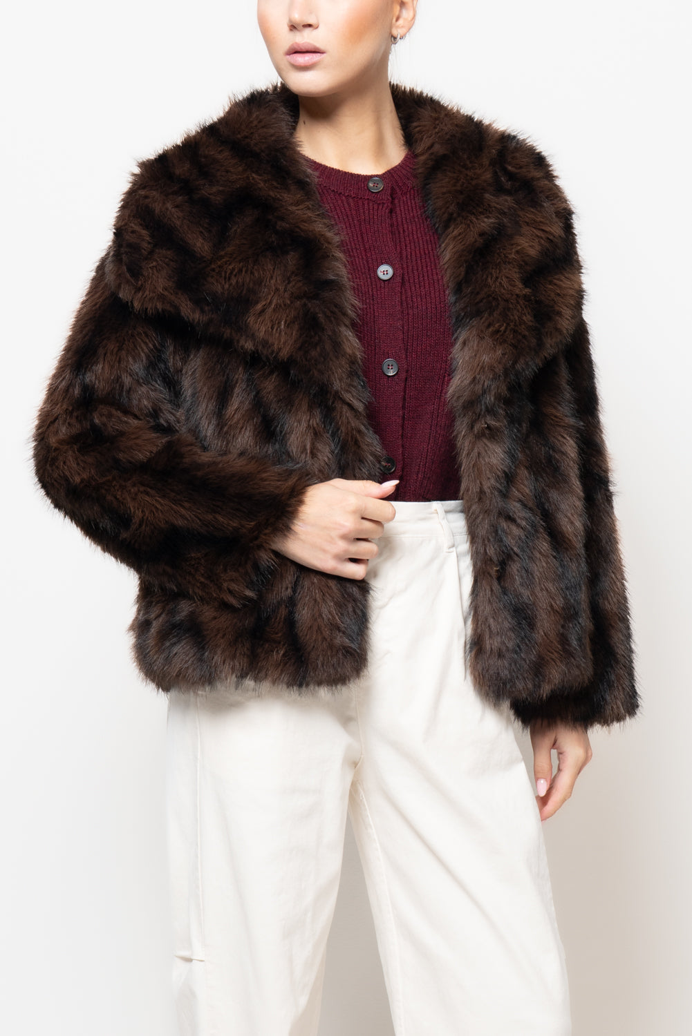 Pelliccia maxi reverse