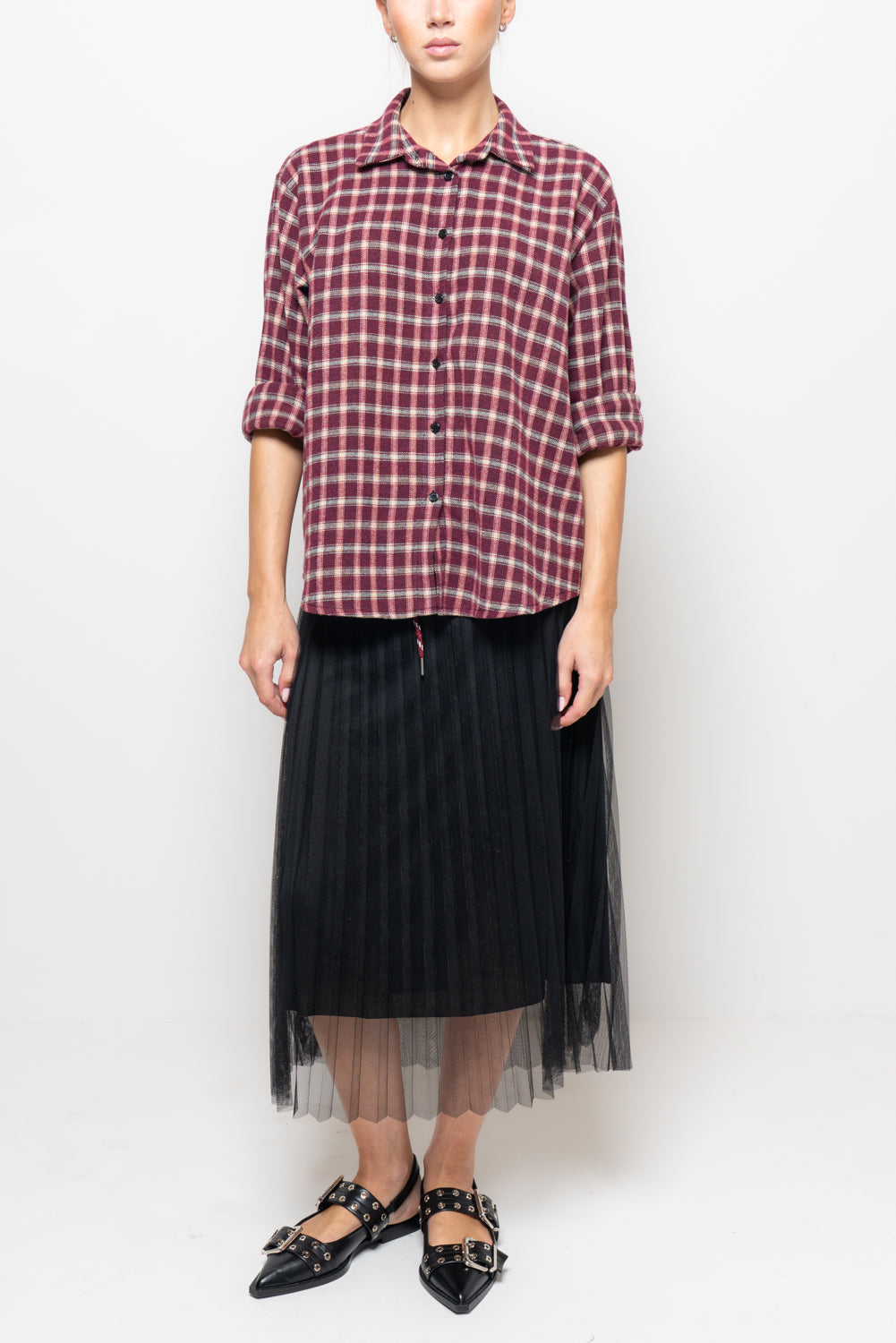 Camicia a quadri in flanella