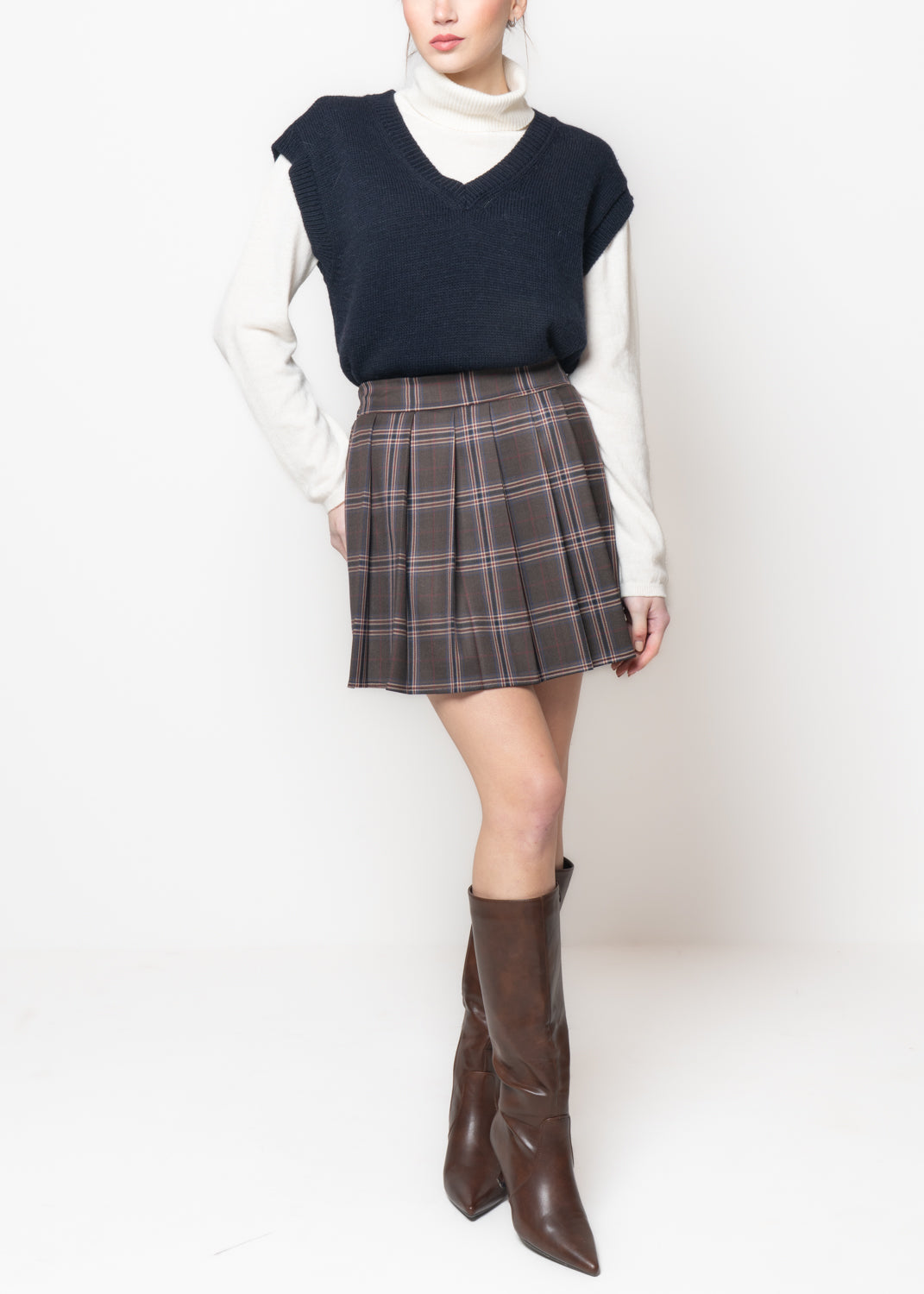 Conna corta in fantasia tartan