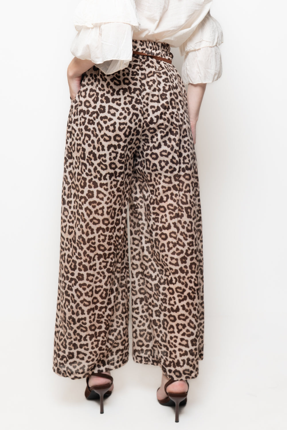 Pantaloni a palazzo in cotone