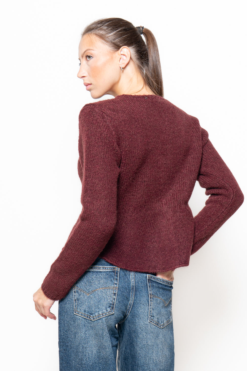 Cardigan sfiancato