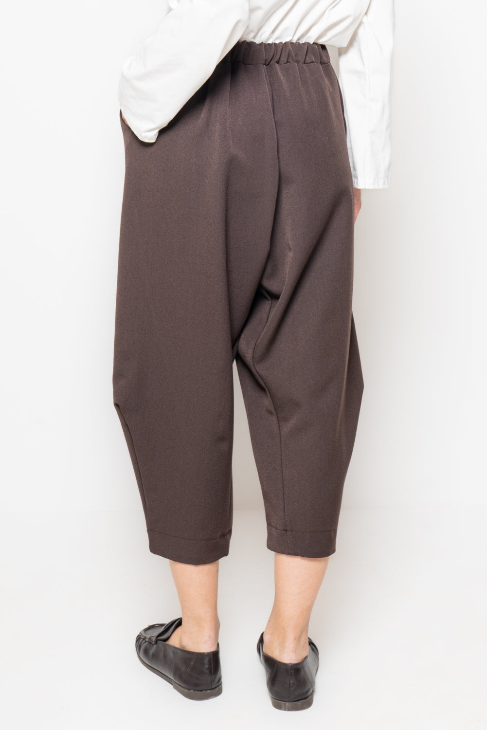 Pantalone baggy vita alta