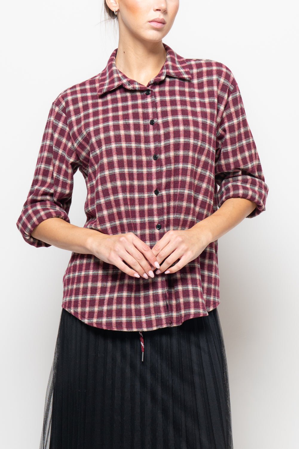 Camicia a quadri in flanella
