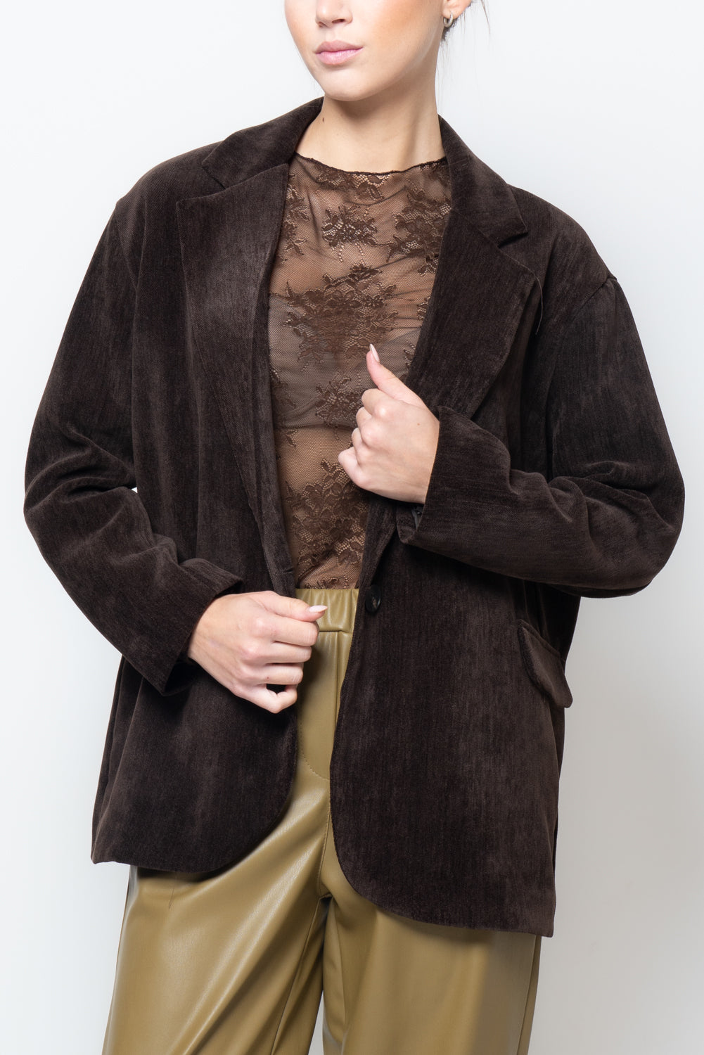 Giacca over in velluto