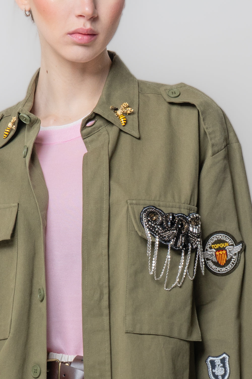 Sahariana Militare Patch Gioiello